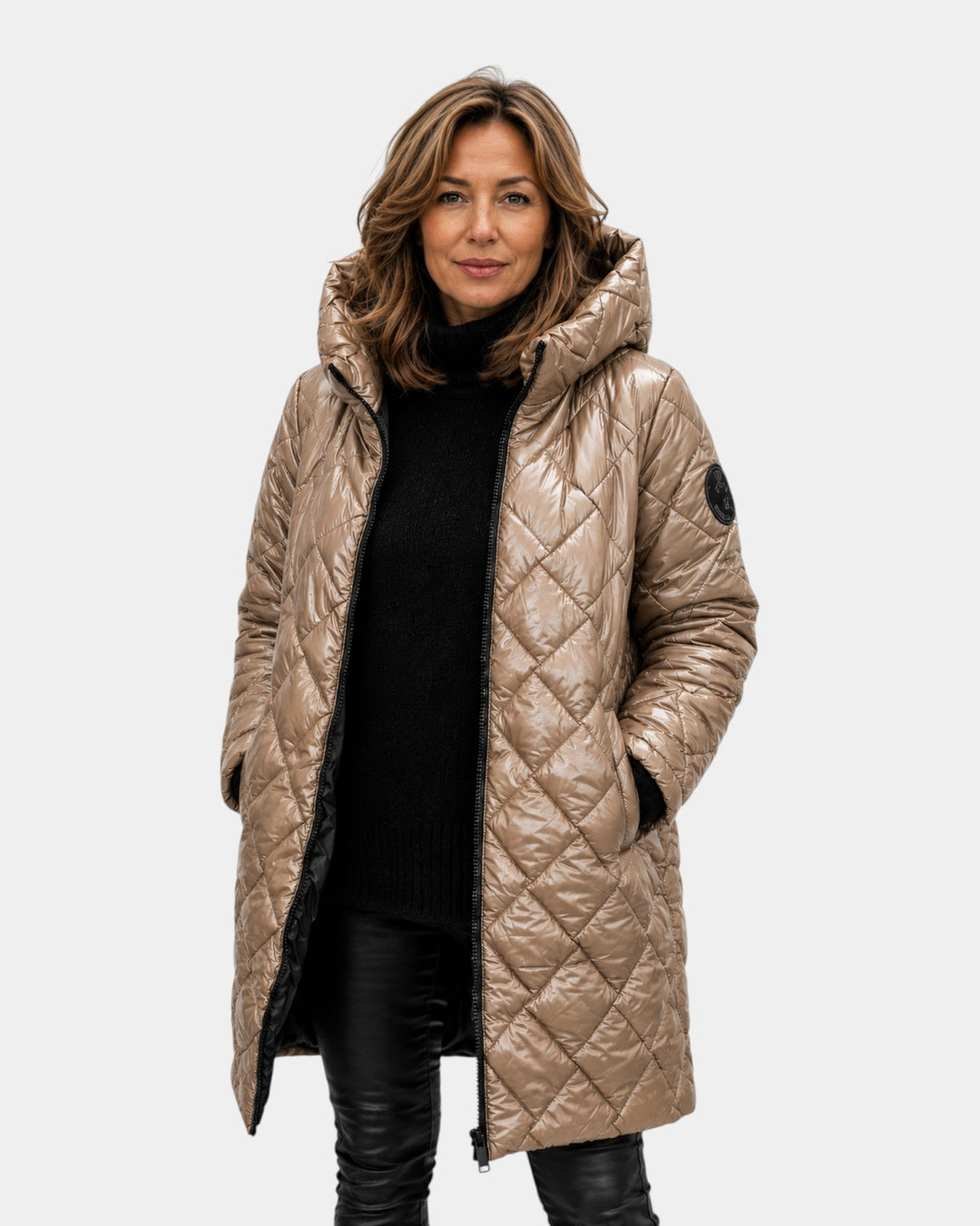 Naélys | Gewatteerde winterjas met capuchon