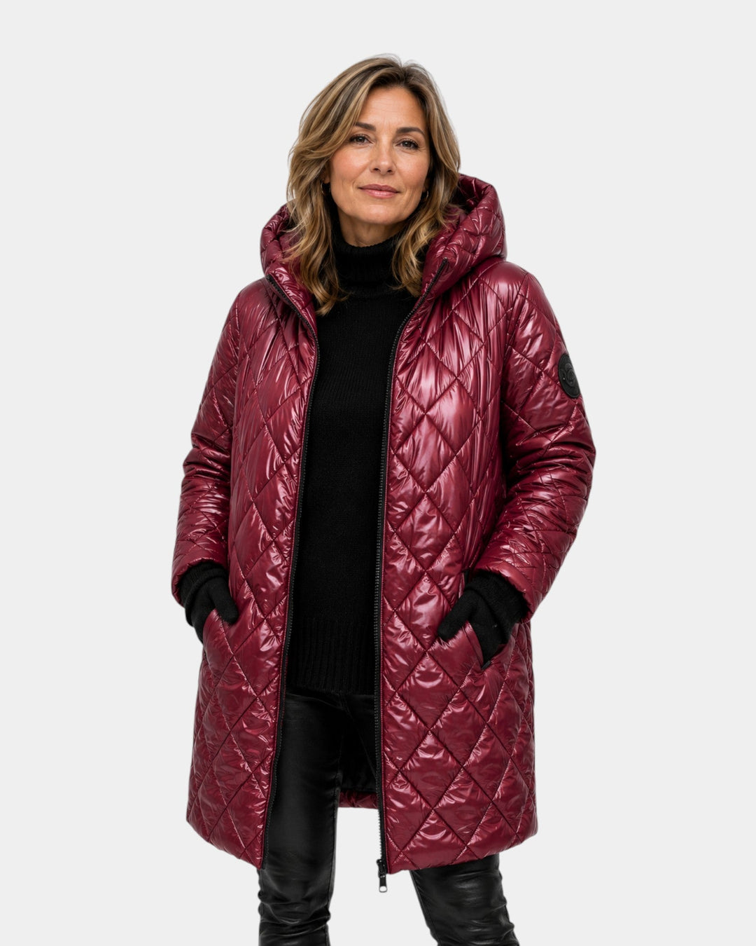 Naélys | Gewatteerde winterjas met capuchon