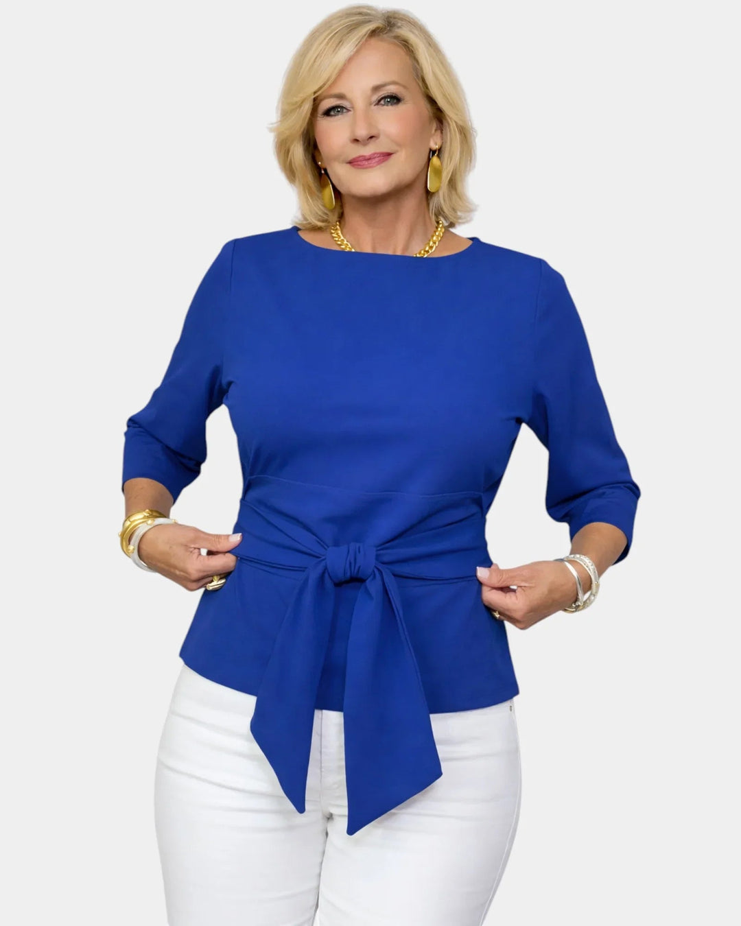 Souad | elegante top met knoop