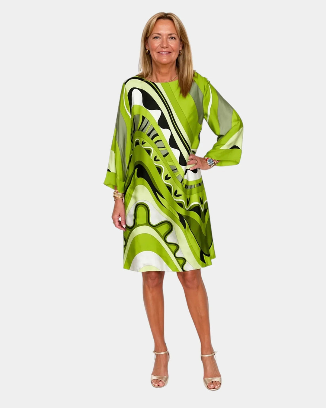 Amand | Elegante zomerjurk die de buik flatteert en camoufleert