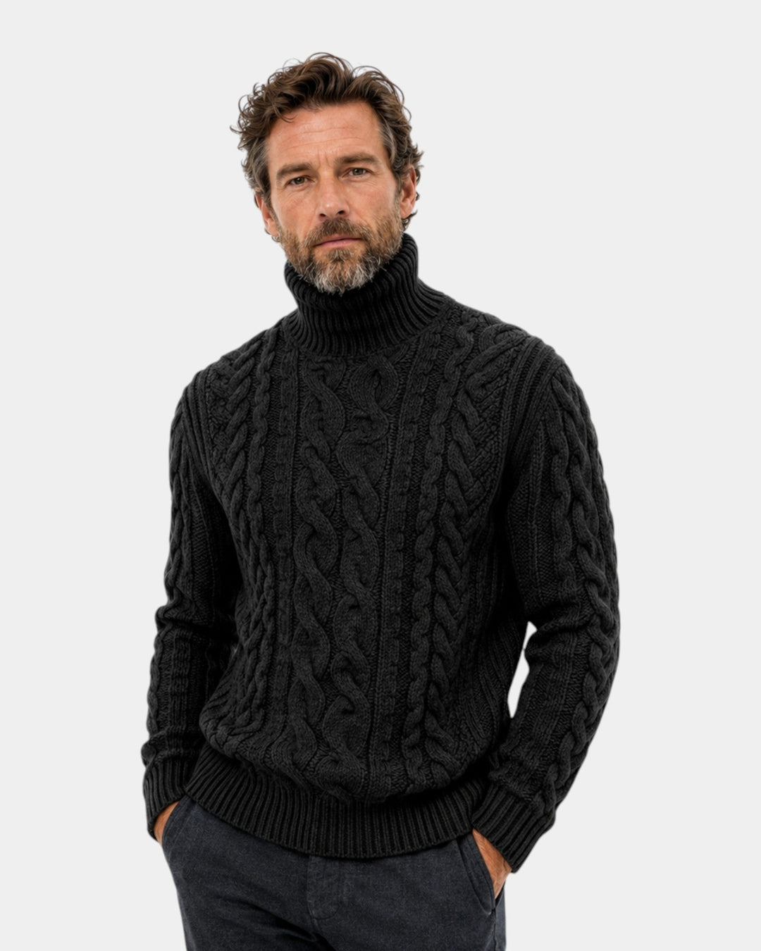 Harald | Vintage trui met kabelmotief
