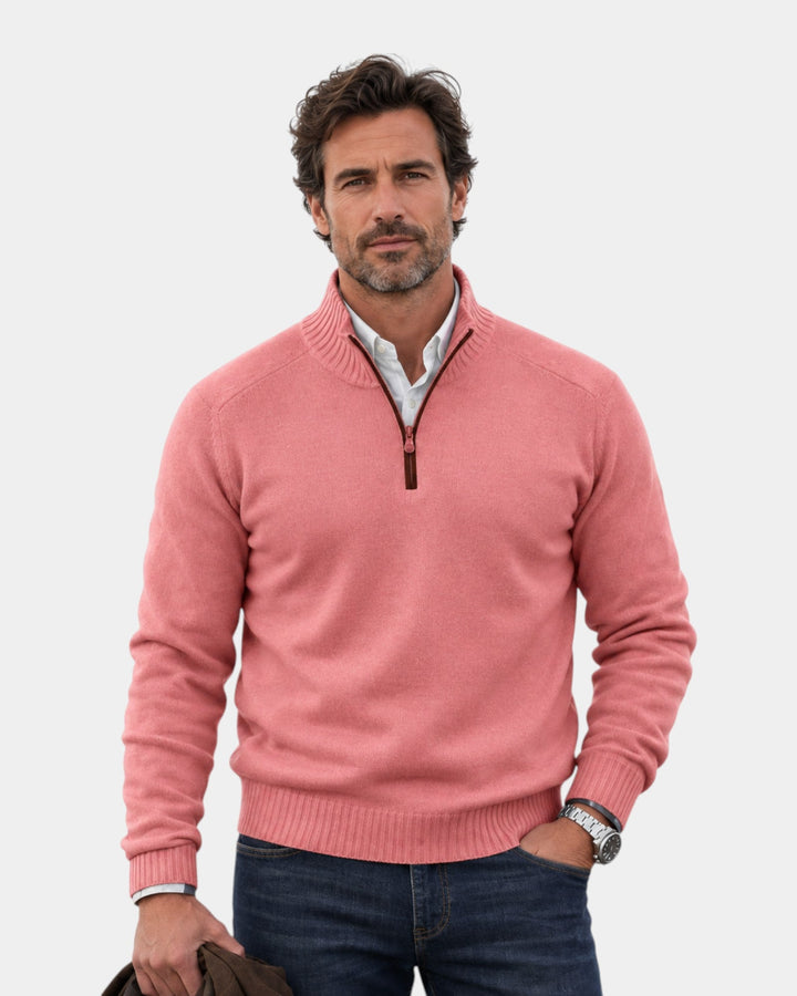 Malik | Elegante trui met rits