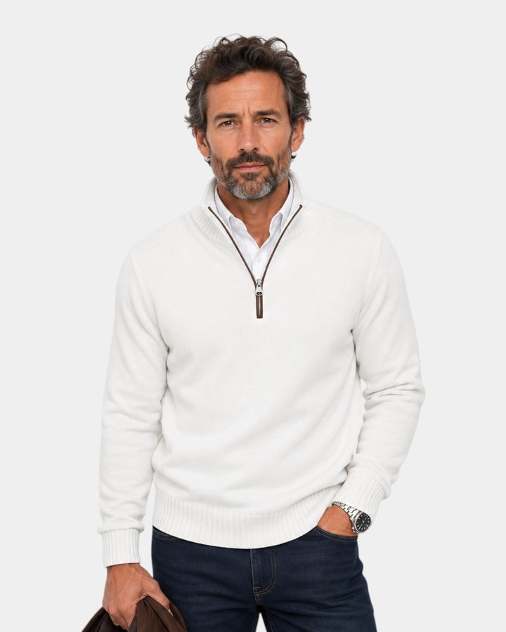 Malik | Elegante trui met rits