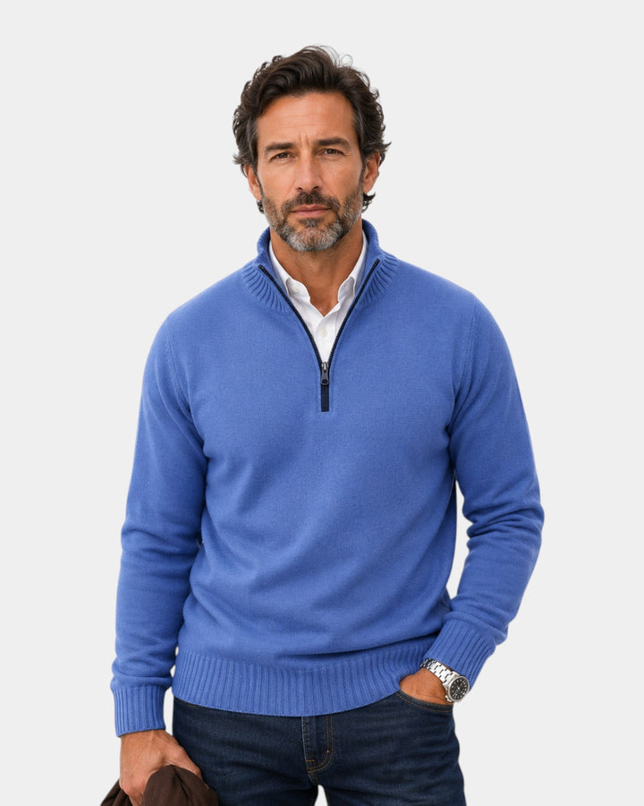 Malik | Elegante trui met rits
