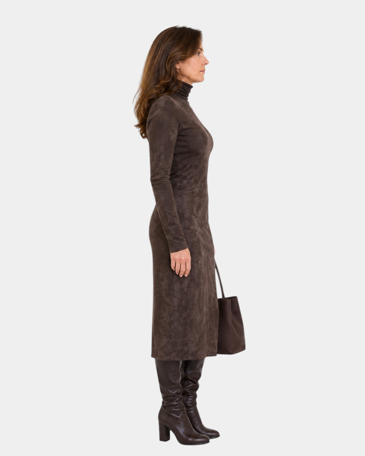 Sara | Fluweel midi-jurk