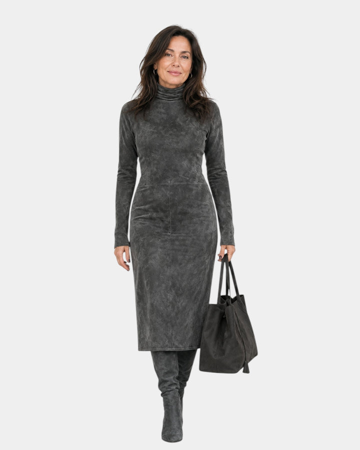 Sara | Fluweel midi-jurk