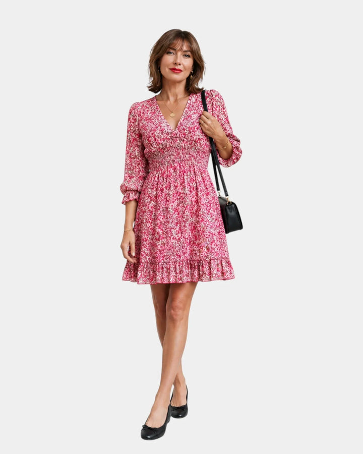 Adraste | elegante bloemenjurk