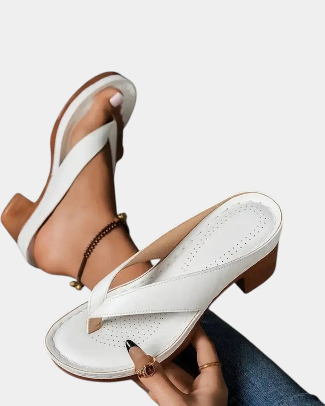 Aliénor | sandalen comfortabele met hak épais