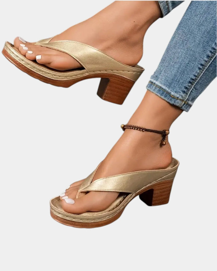 Aliénor | sandalen comfortabele met hak épais