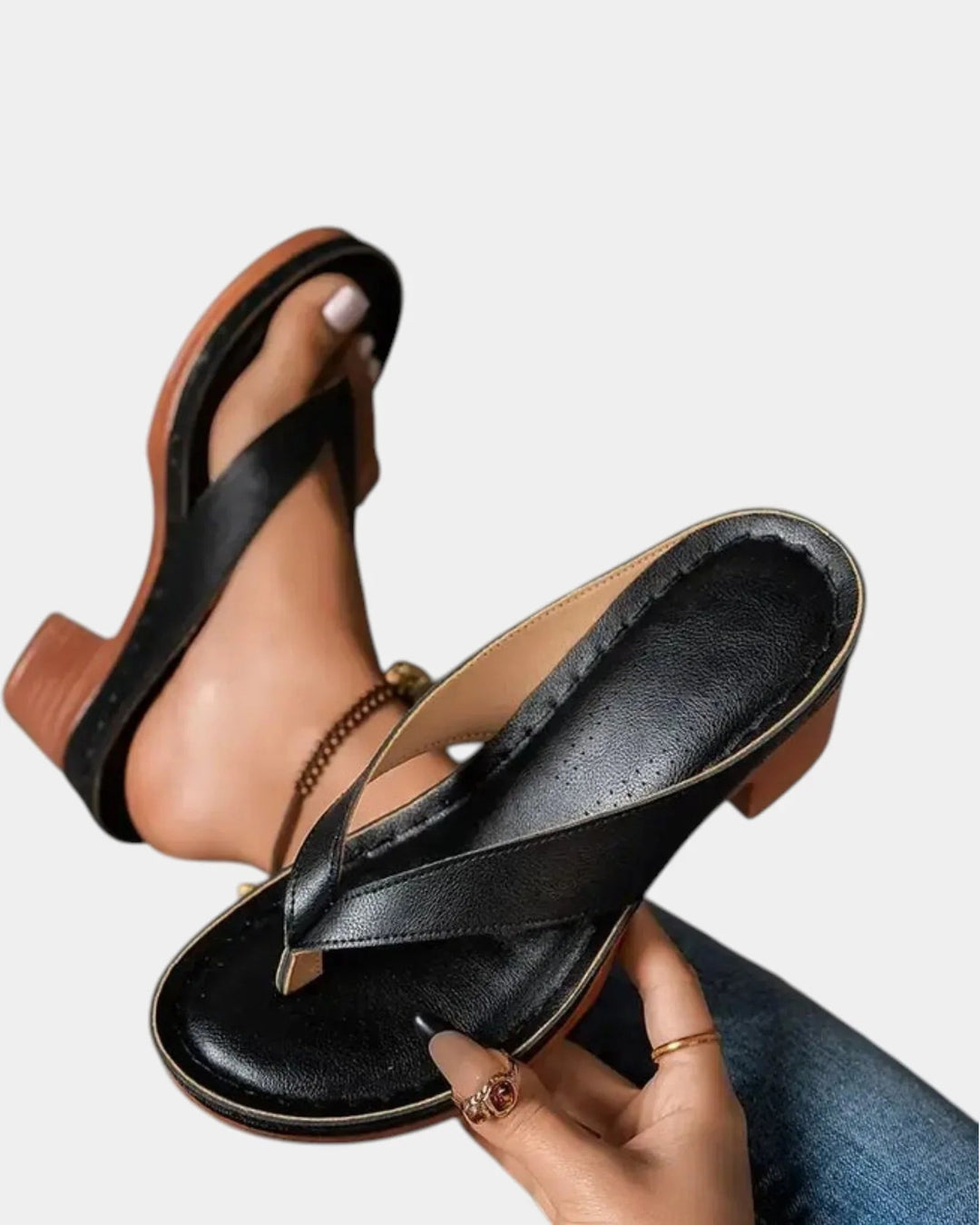 Aliénor | sandalen comfortabele met hak épais