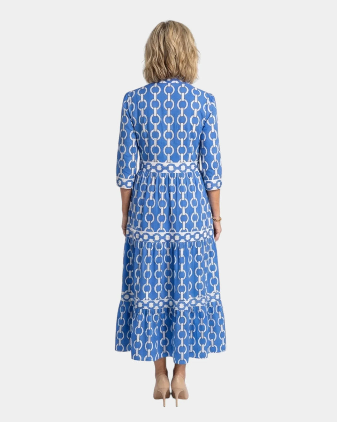 Yamina | Midi-jurk met mouwen