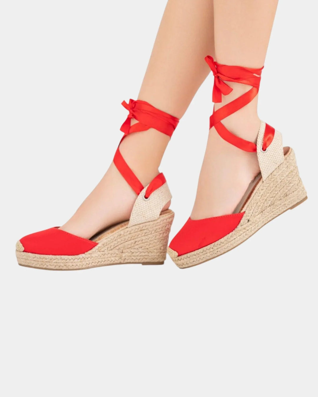 Denise | Espadrilles met hoge hak