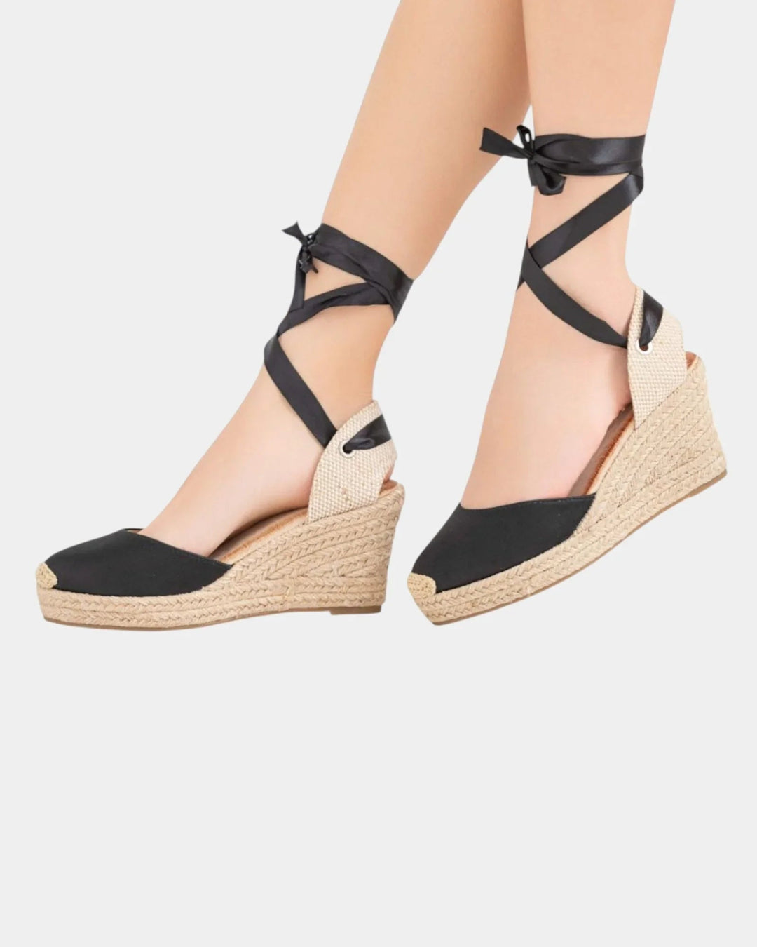 Denise | Espadrilles met hoge hak