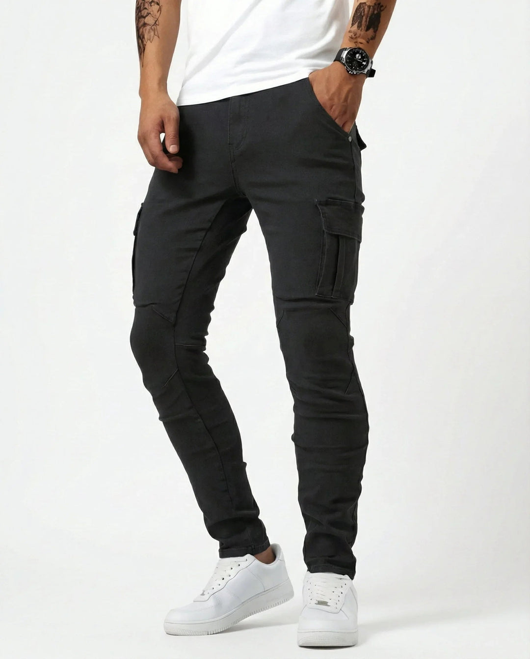 Jean | Elastische cargobroek