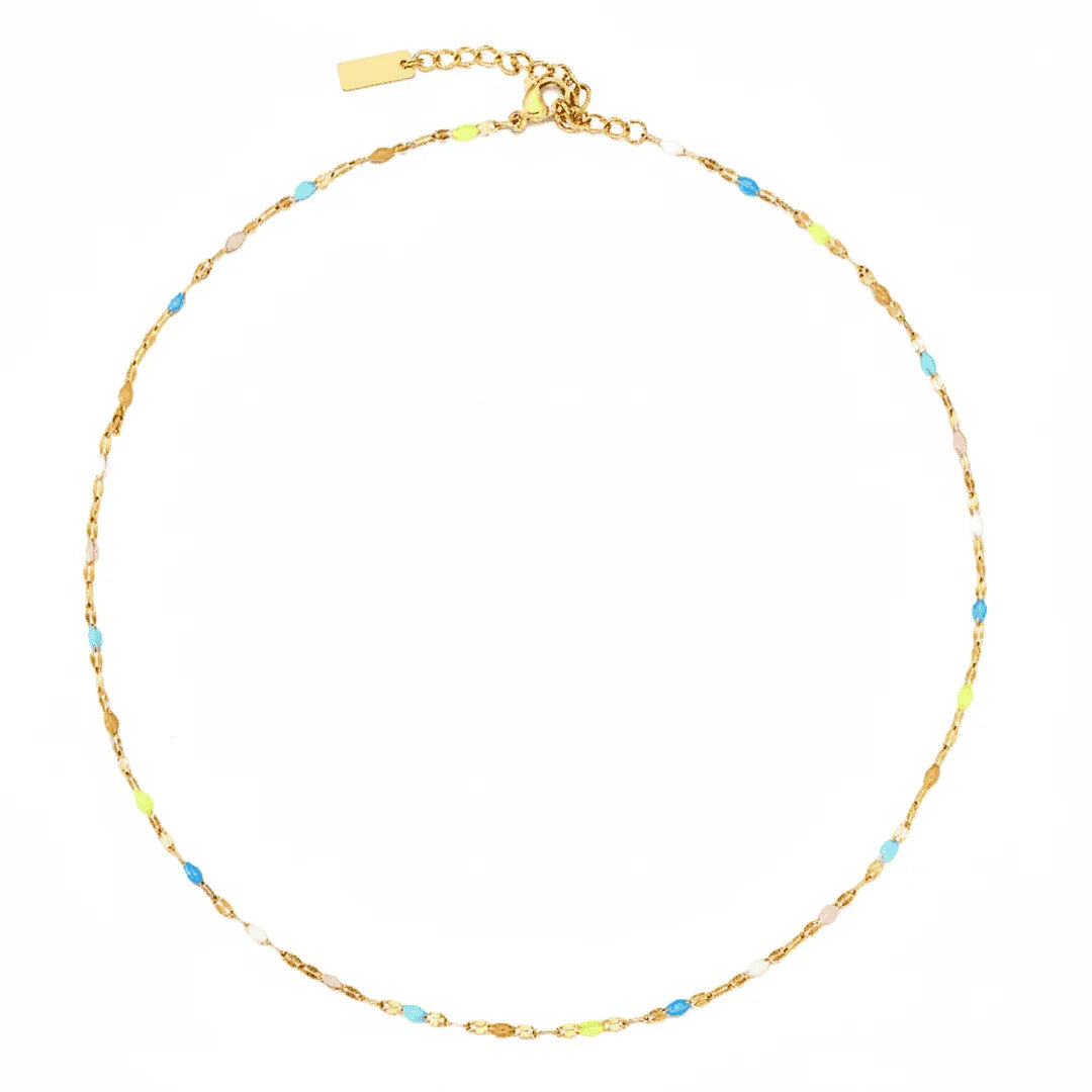 Noémie | Verfijnde Colorburst choker ketting
