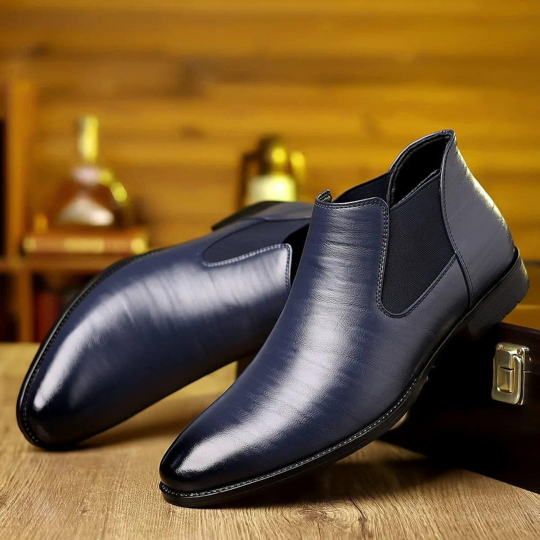 Simon | Elegante leren enkellaarzen