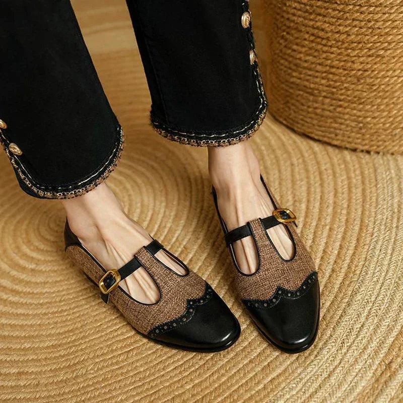 Chloé | vintage leren schoenen met gesp