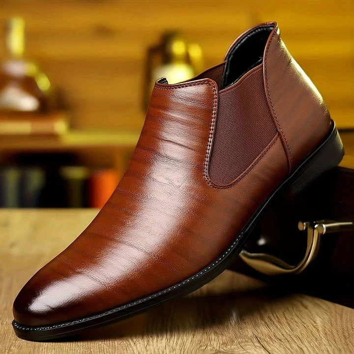 Simon | Elegante leren enkellaarzen