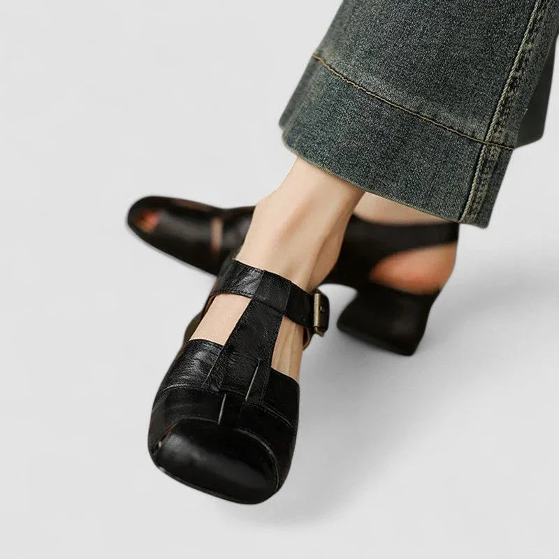Mathilde | orthopedische Mary Jane-schoenen van leer