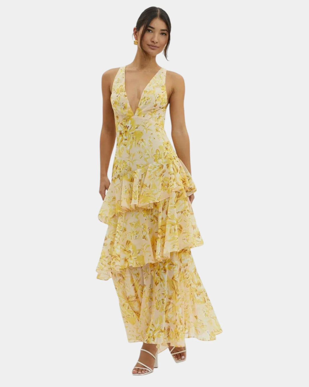 Isa | Maxi-jurk bloemige elegante