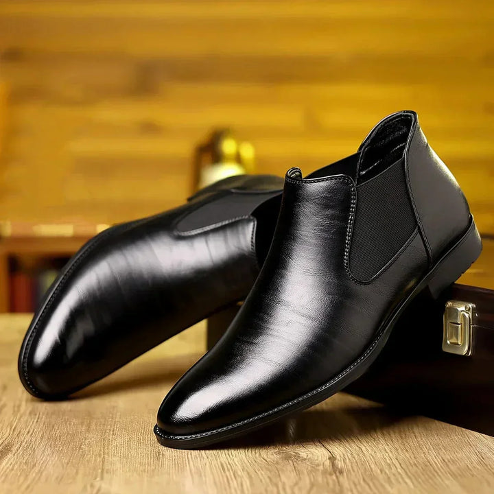 Simon | Elegante leren enkellaarzen