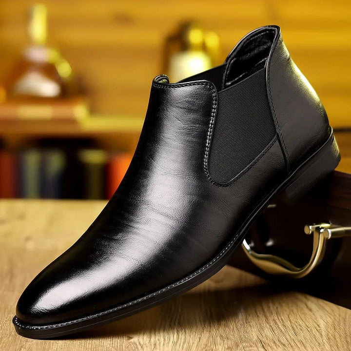 Simon | Elegante leren enkellaarzen