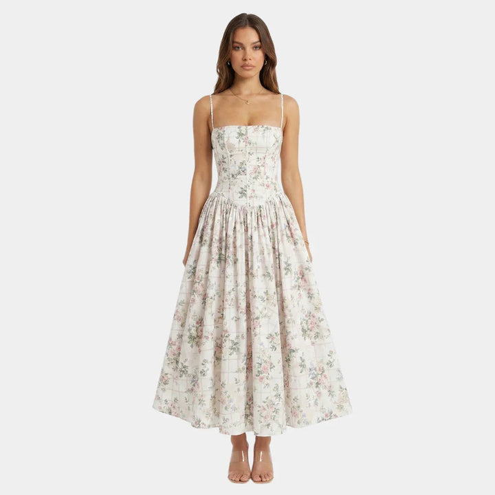 Oriane | Maxi-jurk met bloemenprint