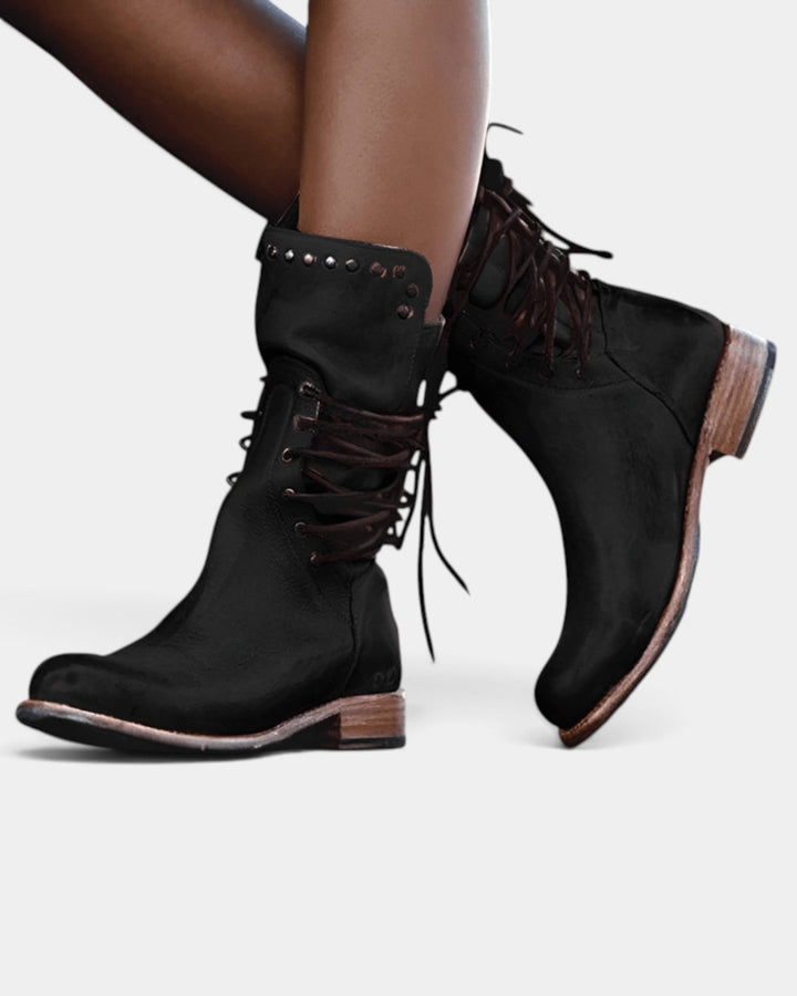 Prélia | laarzen mi-mollet met lacets