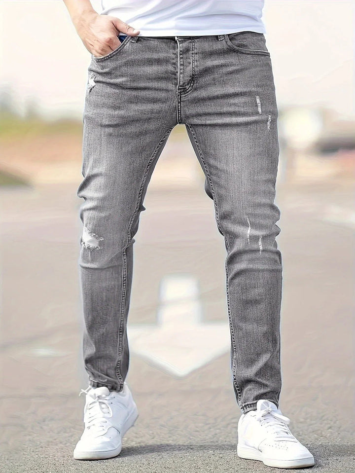 Alex | Trendy gescheurde slim-fit jeans