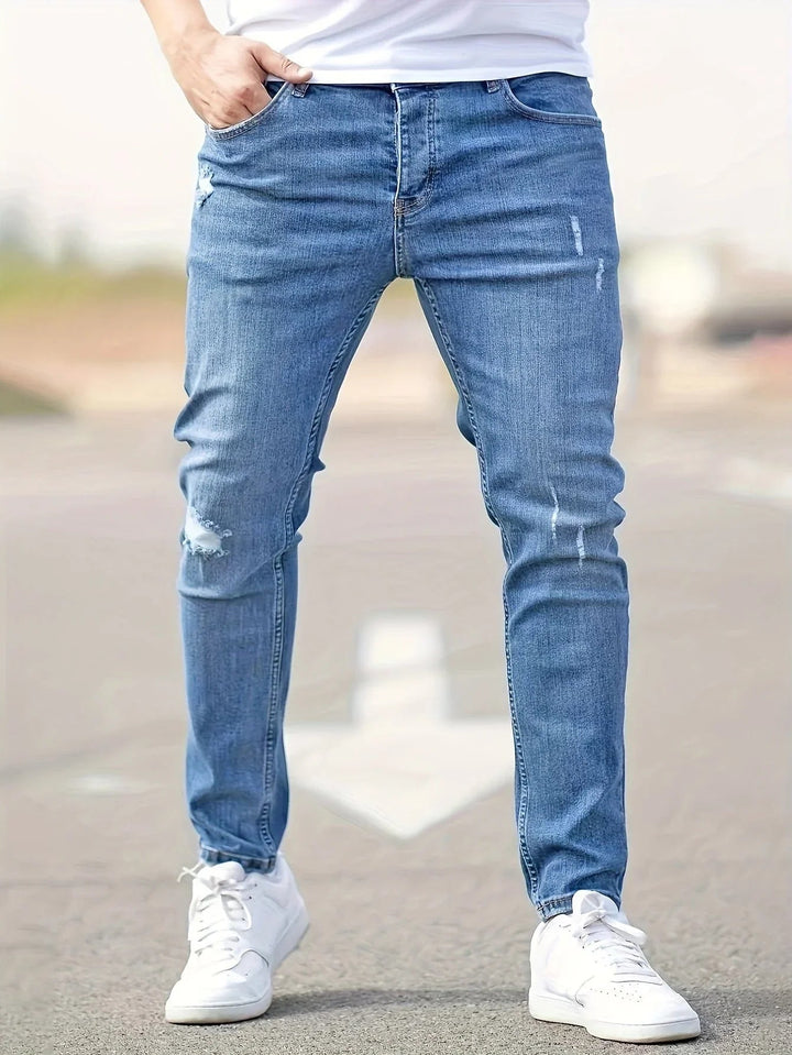 Alex | Trendy gescheurde slim-fit jeans