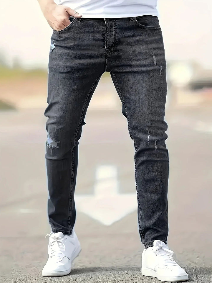 Alex | Trendy gescheurde slim-fit jeans