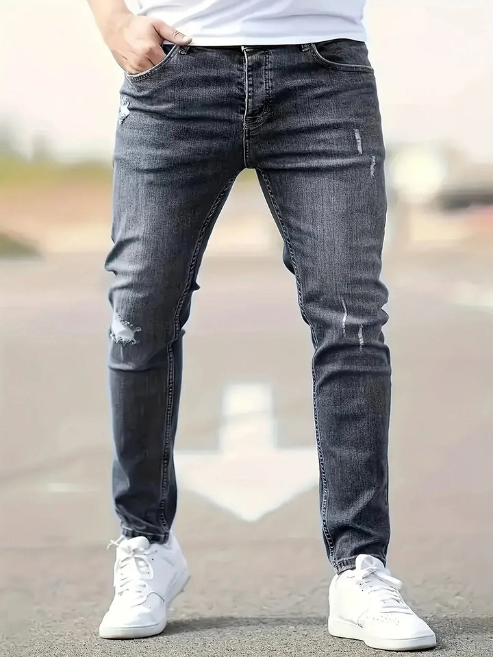 Alex | Trendy gescheurde slim-fit jeans