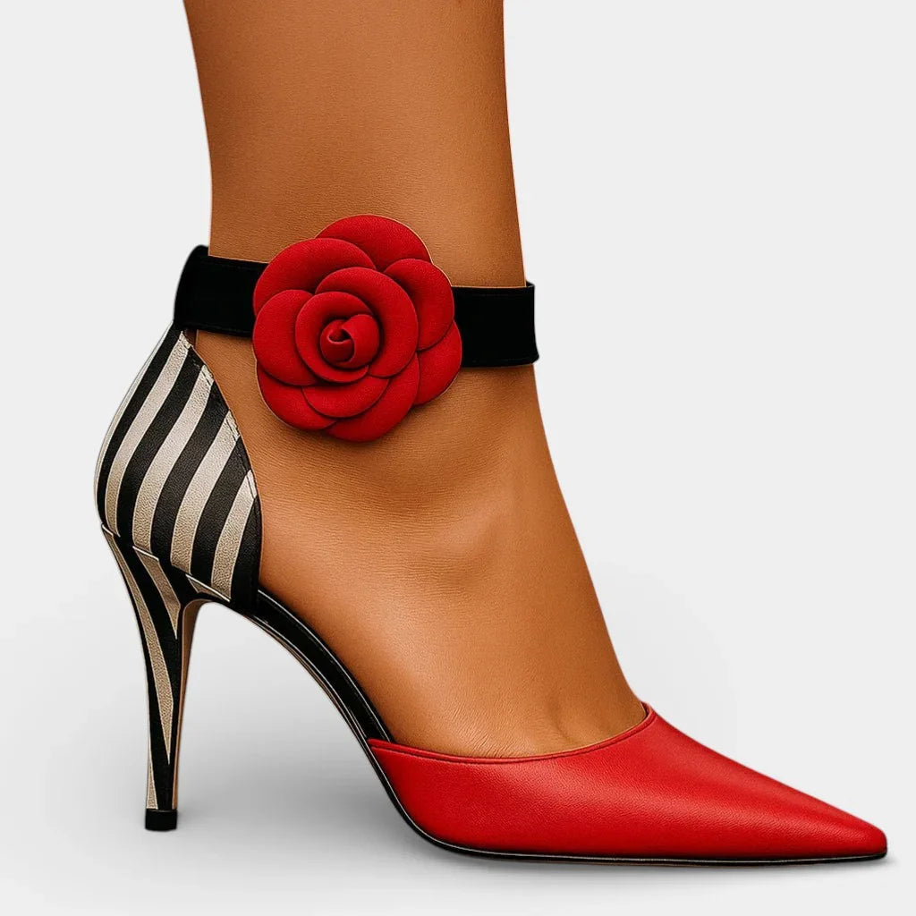 Angela | Elegante bloemige hakken