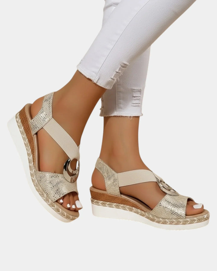 Oana | elegante plateausandalen