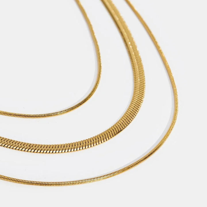 Esmée | meerlaagse ketting goud