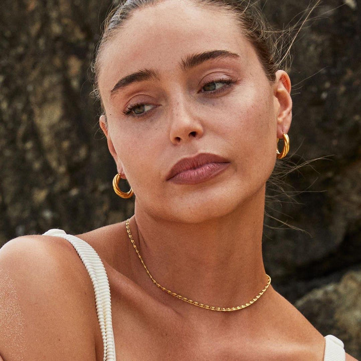 Sidonie | ketting Choker luxe goud