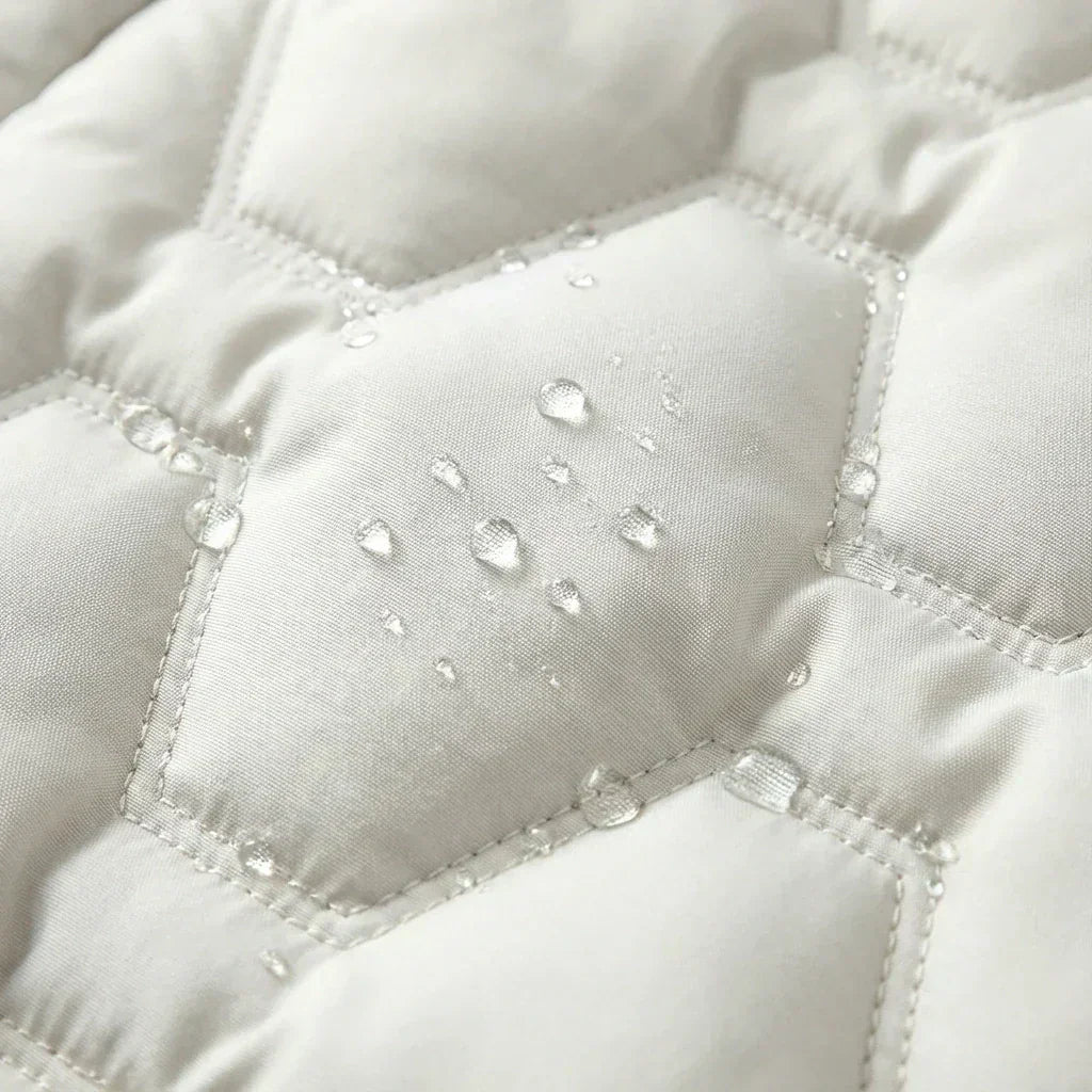Briseida | lange donsjas met capuchon