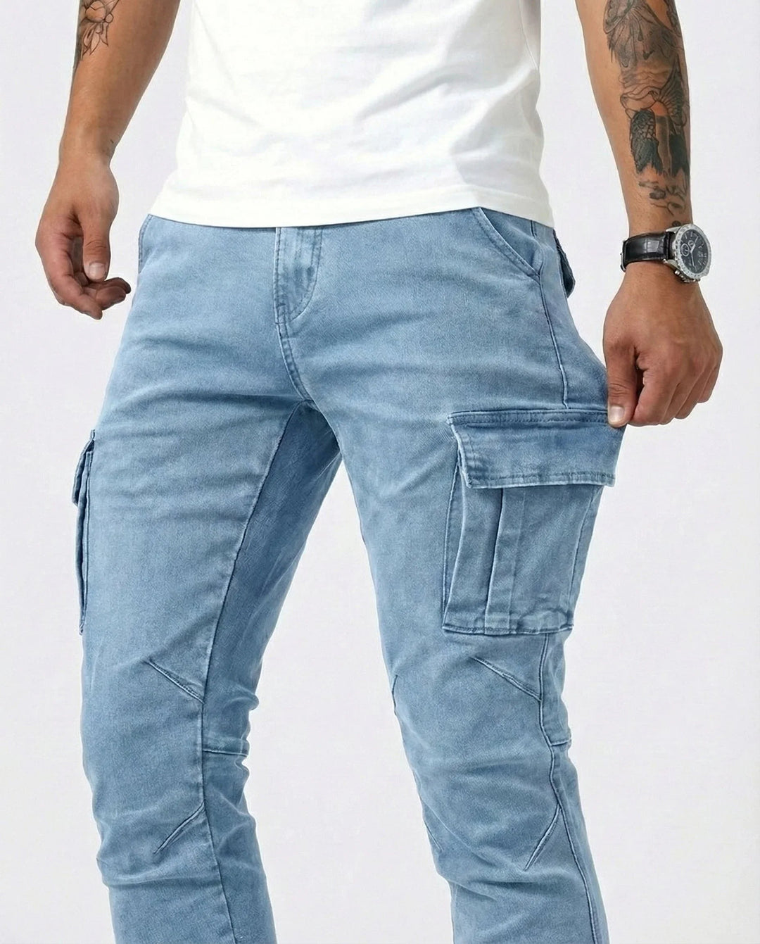 Jean | Elastische cargobroek