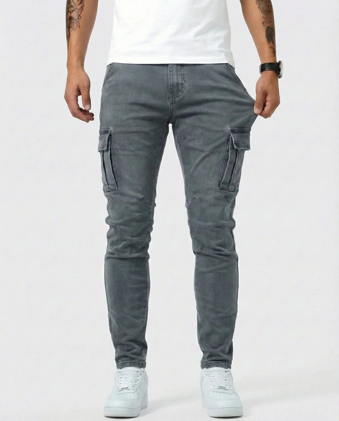 Jean | Elastische cargobroek
