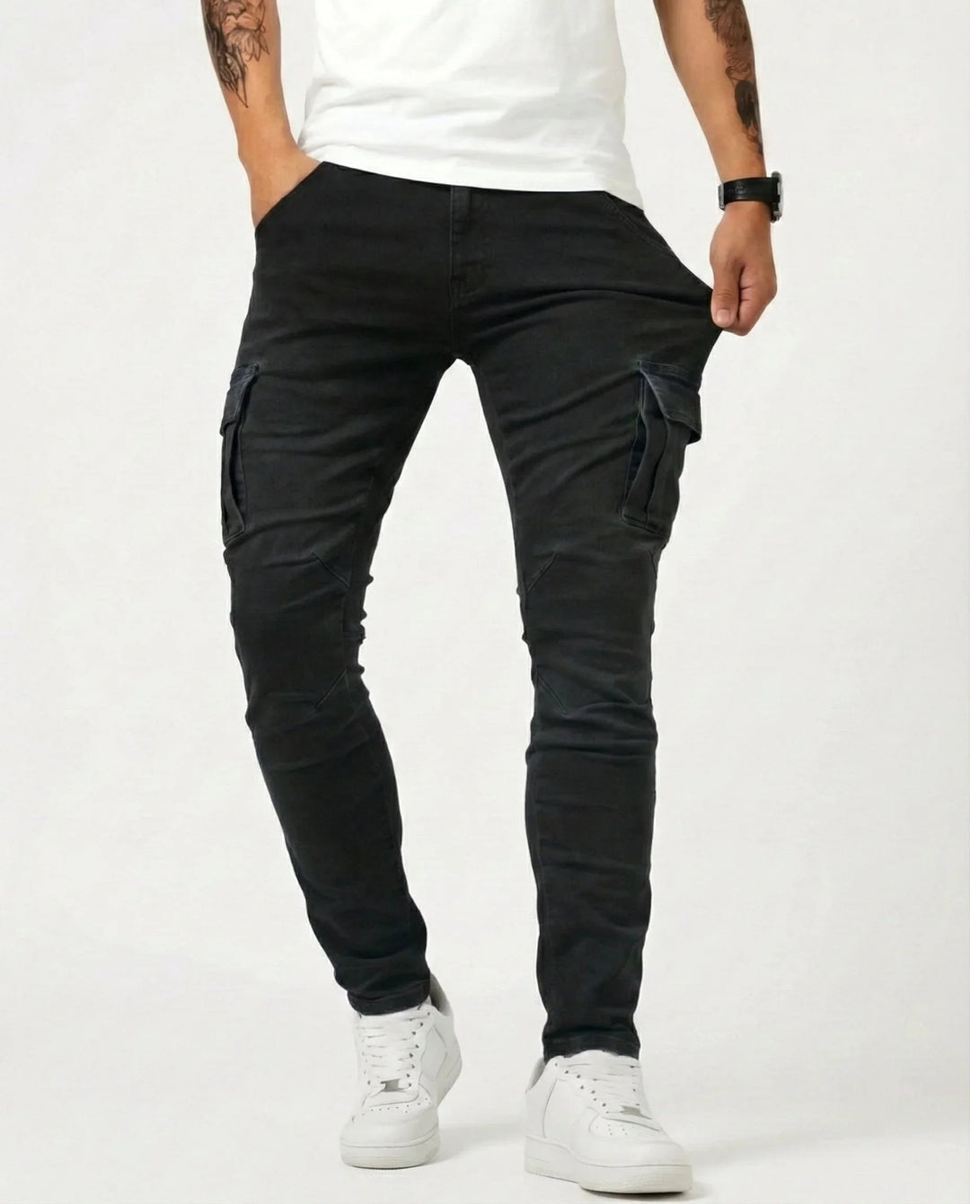 Jean | Elastische cargobroek
