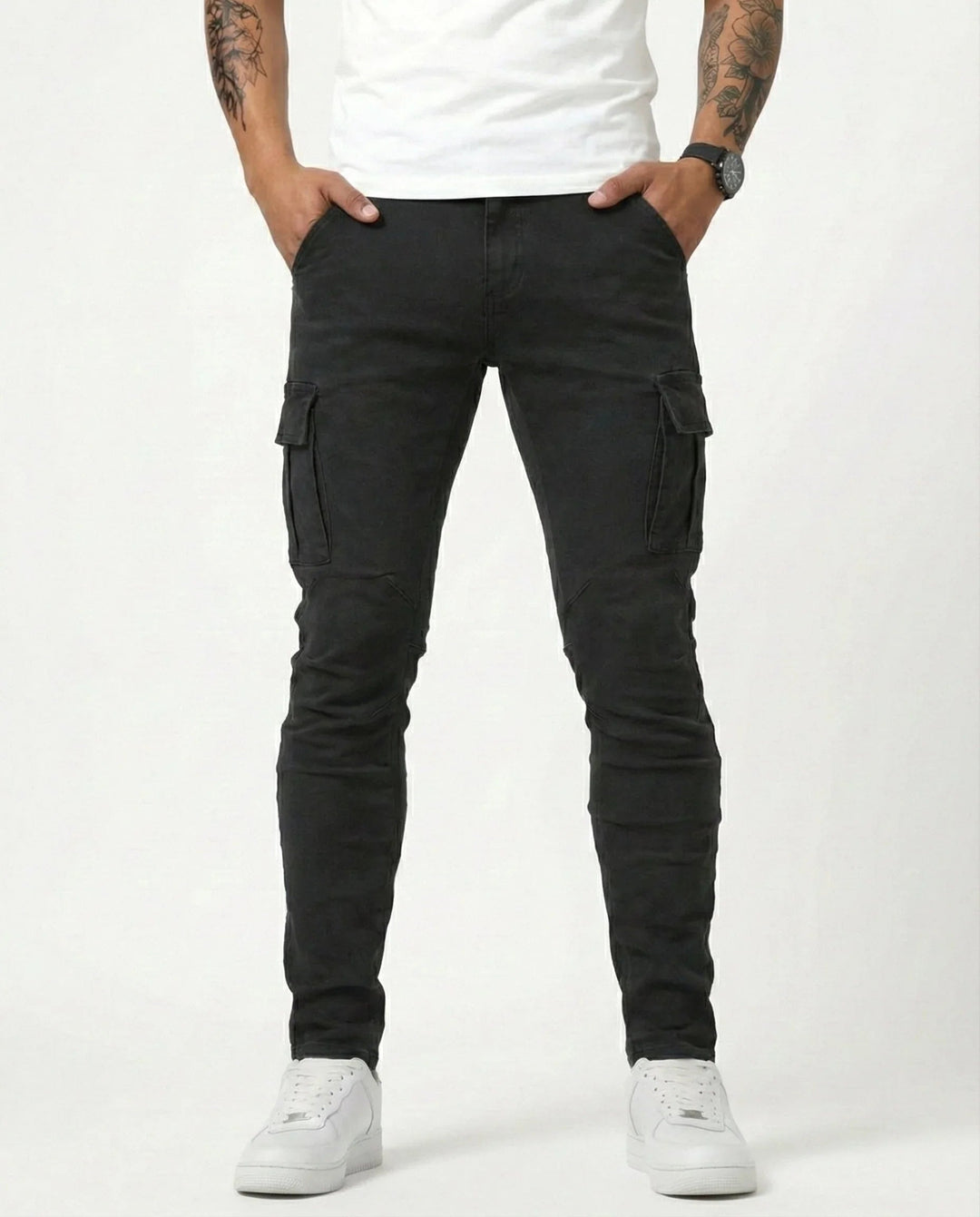 Jean | Elastische cargobroek