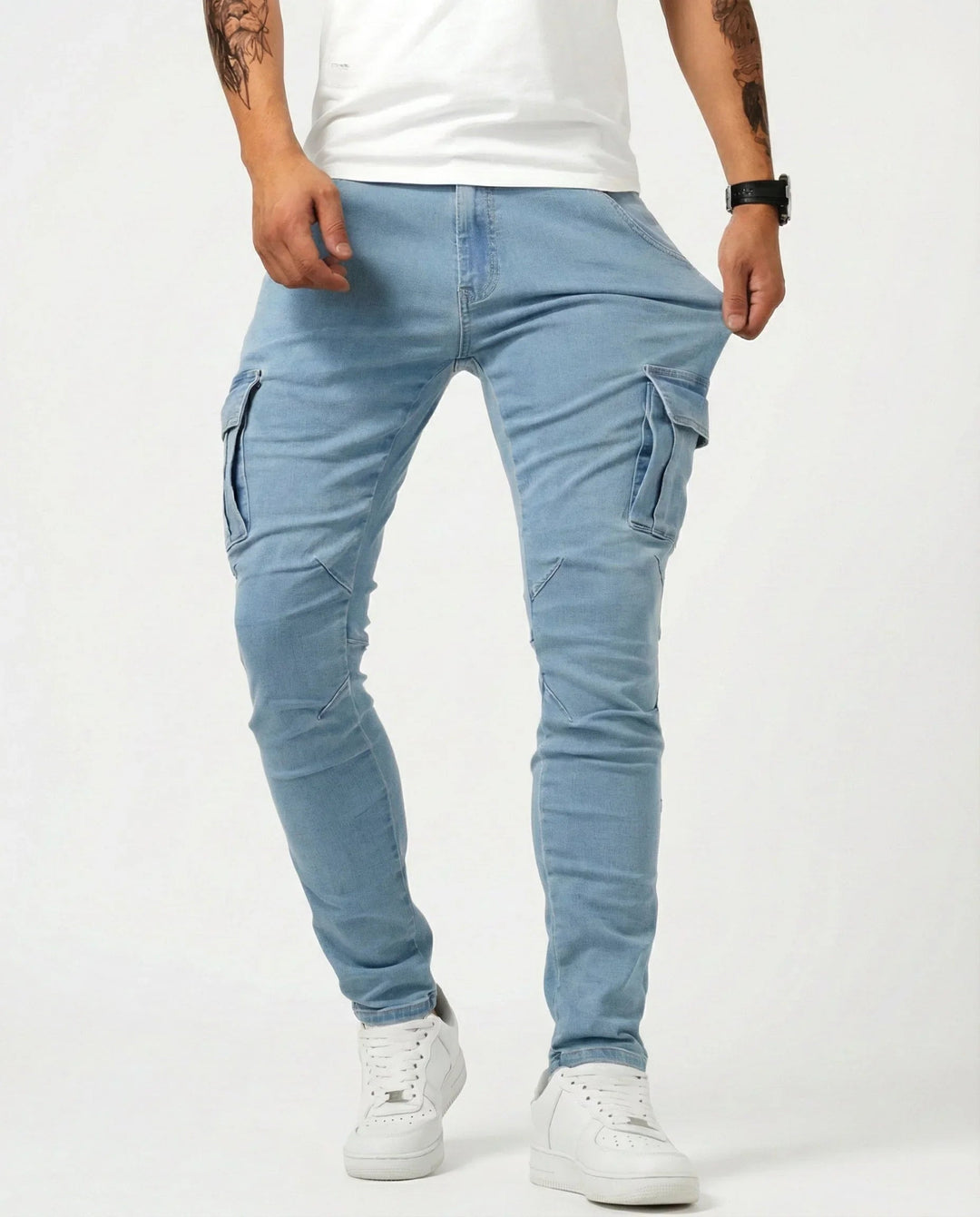 Jean | Elastische cargobroek