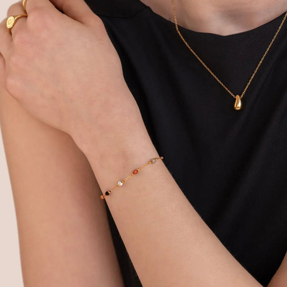 Éléonore | Armband met steen