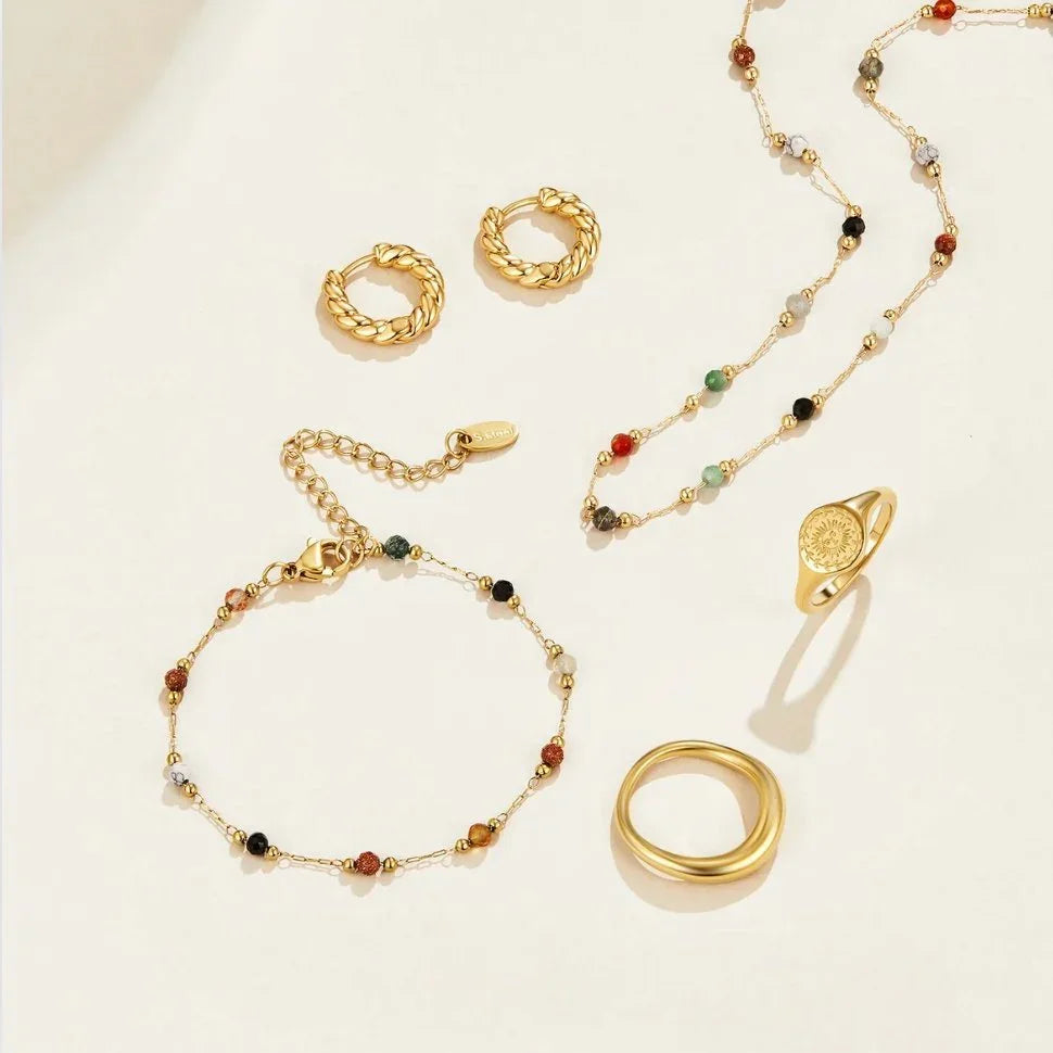 Éléonore | Armband met steen