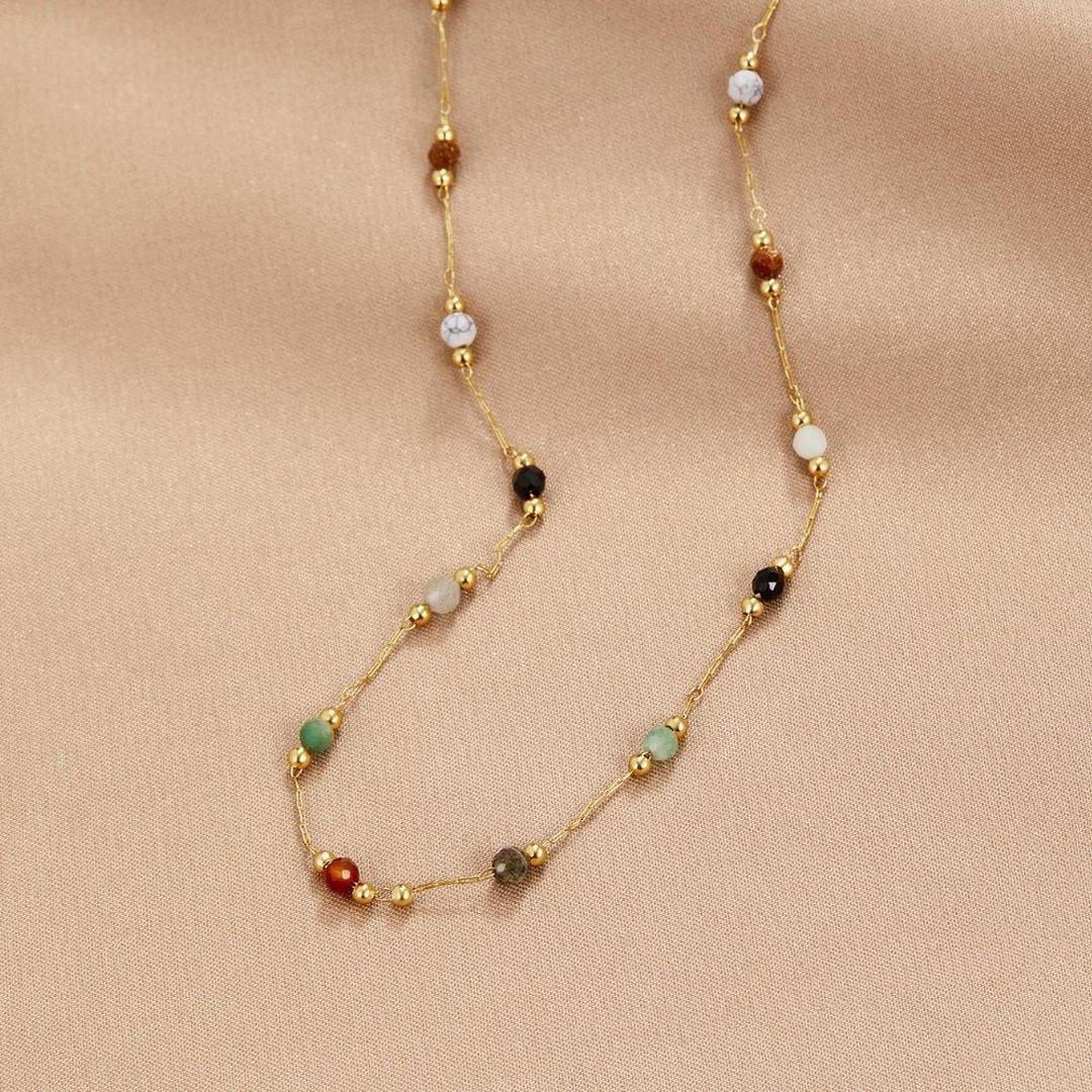 Élodie | ketting van gekleurde edelstenen