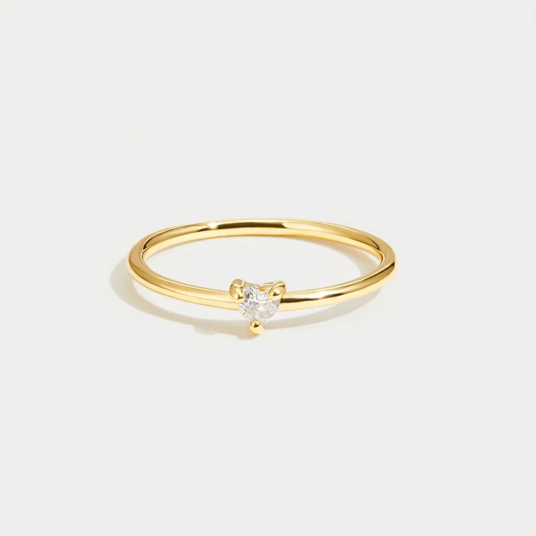 Leonie | Eenvoudige gouden ring met glad oppervlak